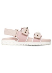 Valentino 20mm Rockstud Rubber Leather Sandals