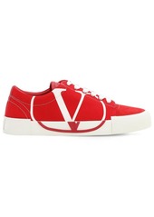 Valentino 20mm Tricks Canvas & Suede Sneakers
