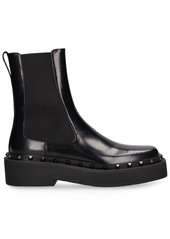 Valentino 50mm Rockstud M-way Leather Ankle Boots