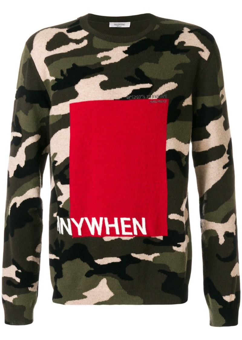 valentino jumper camo