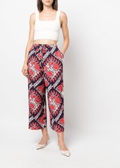 Valentino Archive Manifesto-print trousers