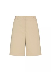 Valentino Bermuda Shorts in Diagonal Cotton Linen