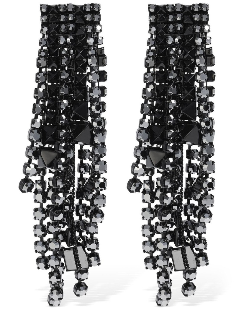 Valentino Brightrain Crystal Pendant Earrings