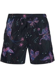Valentino butterfly-print swim shorts