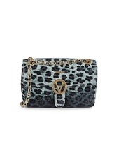 Valentino by Mario Valentino Antoinete Animalier Embossed Leather Shoulder Bag