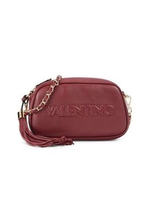 Valentino by Mario Valentino Bella Embossed Logo Leather Crossbody Bag