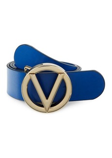 giusy logo leather belt