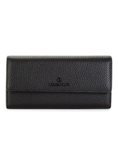 Valentino by Mario Valentino Collins Dollaro Pebbled Leather Continental Wallet