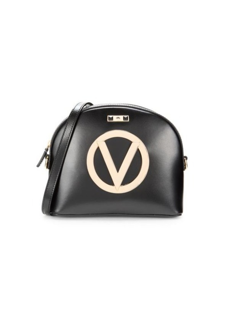 Valentino by Mario Valentino Diana Logo Leather Crossbody Bag