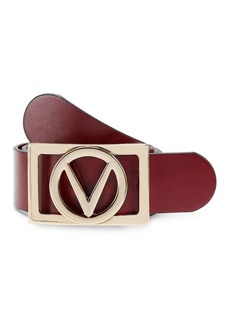 Valentino by Mario Valentino Dolly Logo Leather Belt