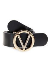 Valentino by Mario Valentino Embellished Leather Belt