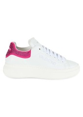 Valentino by Mario Valentino Fresia Embellished Low Top Leather Sneakers