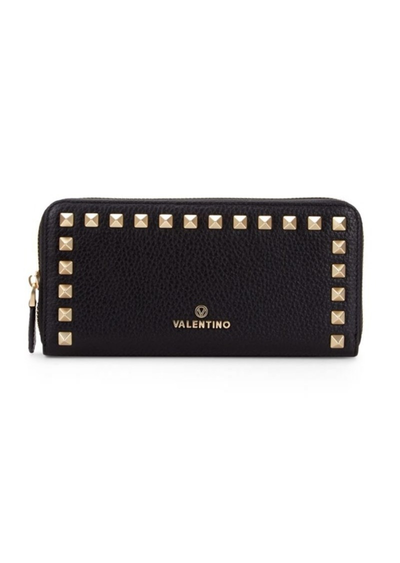 valentino by mario valentino grace dollaro leather continental wallet