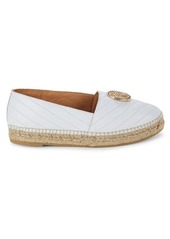 Valentino by Mario Valentino Guendalina Quilted Leather Espadrille Loafers