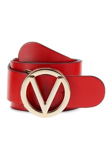 Valentino by Mario Valentino Justine Leather Slim Belt