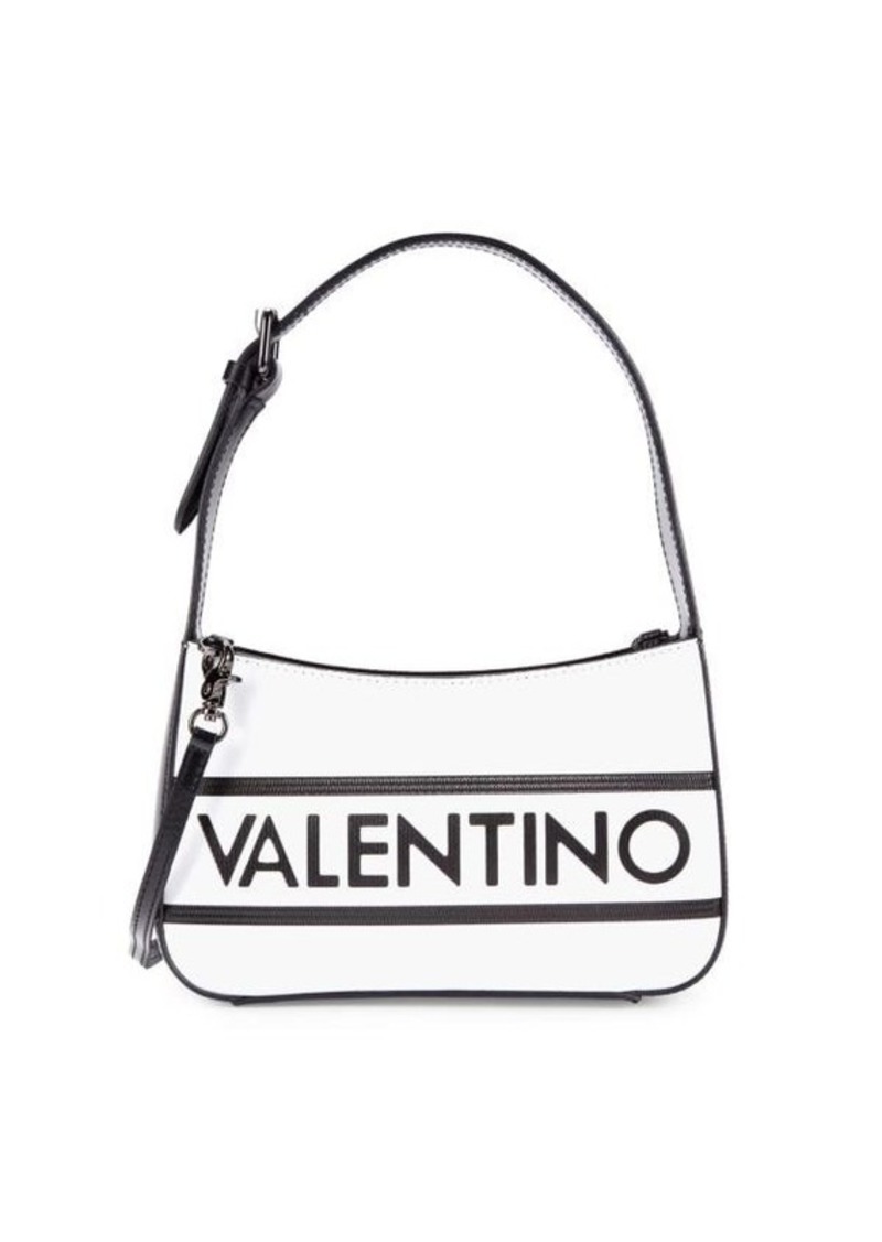Valentino by Mario Valentino Kai Logo Leather Shoulder Bag