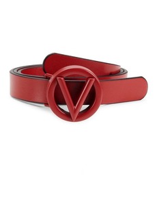 Valentino by Mario Valentino Leather Slim Belt