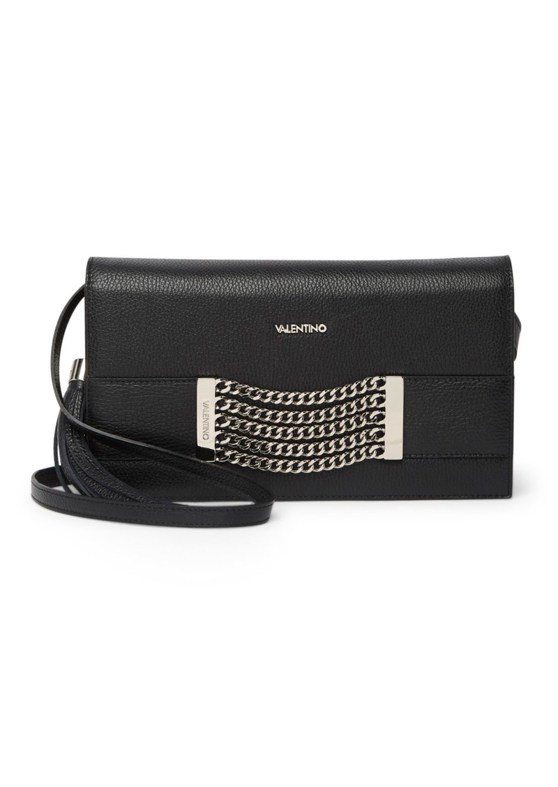 viool Gepensioneerd ongezond Valentino by Mario Valentino Lena Gourmette Leather Chain Clutch | Handbags