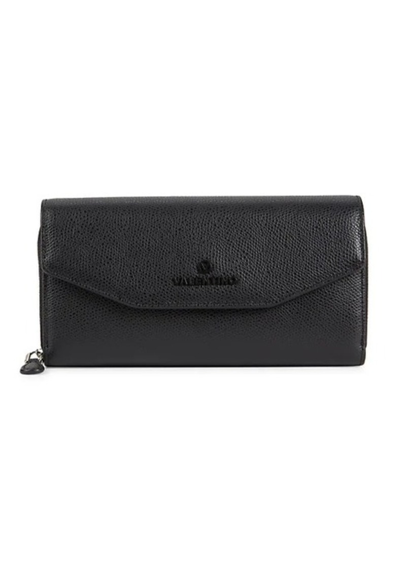 Valentino by Mario Valentino Marcus Palmellat Leather Wristlet Wallet