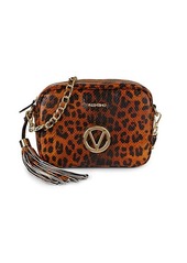 Valentino by Mario Valentino Mia Animalier Cheetah Leather Camera Bag