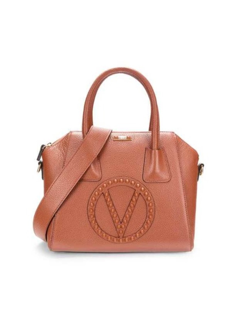 Valentino by Mario Valentino Minimi Studded Logo Leather Two Way Tote