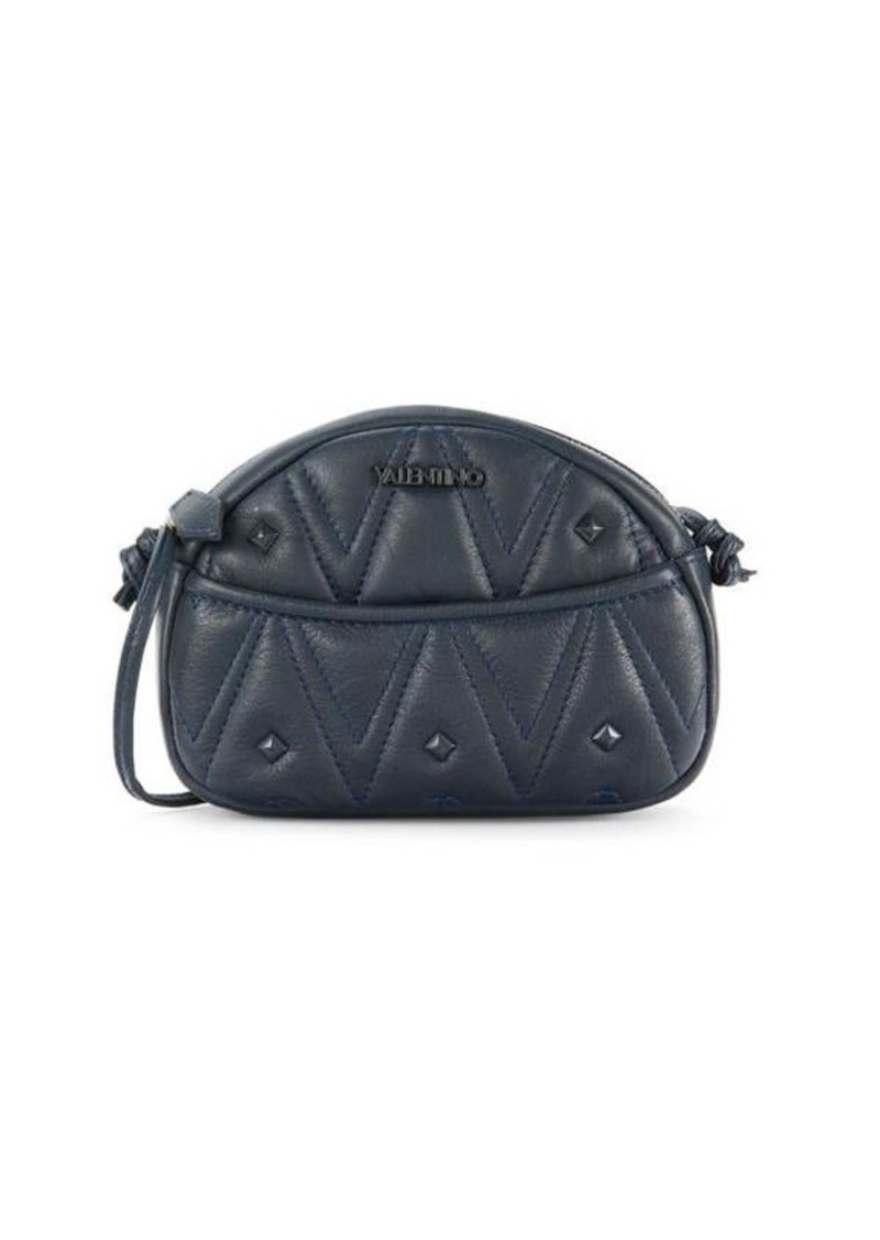 Valentino by Mario Valentino Moony Studded Quilted Leather Shoulder Bag