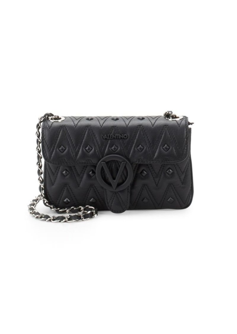 valentino by mario valentino studded leather crossbody bag