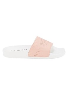 Valentino by Mario Valentino Sibilla Perforated Leather Slides