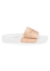 Valentino by Mario Valentino Sibilla Perforated Leather Slides
