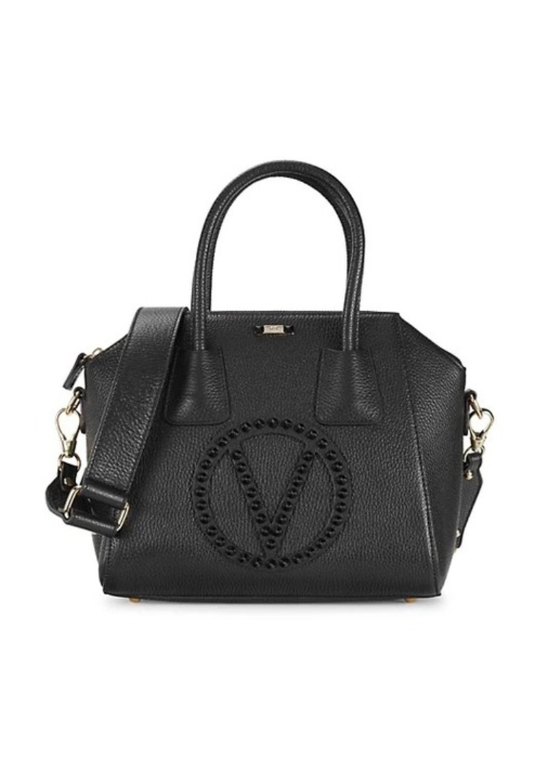 Valentino by Mario Valentino Minimi Studded Logo Leather Crossbody Bag