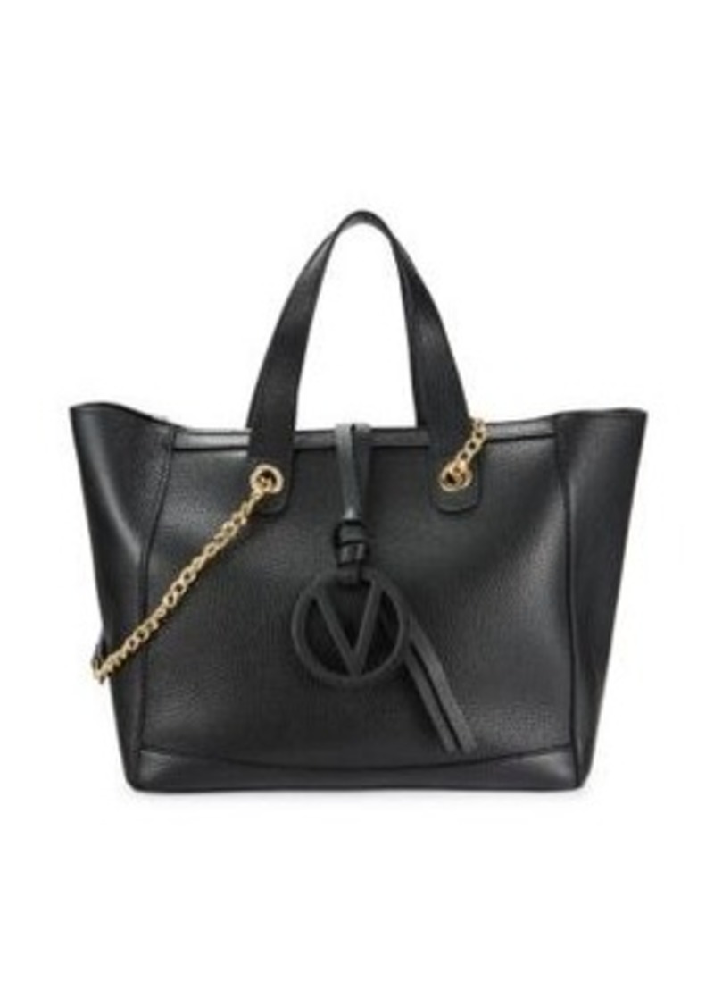 Valentino by Mario Valentino Textured Leather Top Handle Bag