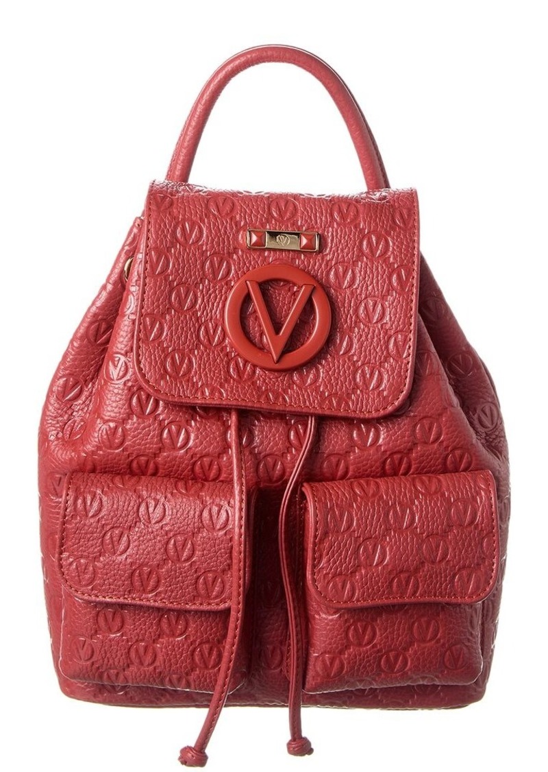 Valentino by Mario Valentino Abraham Dollaro Monogram Leather Backpack