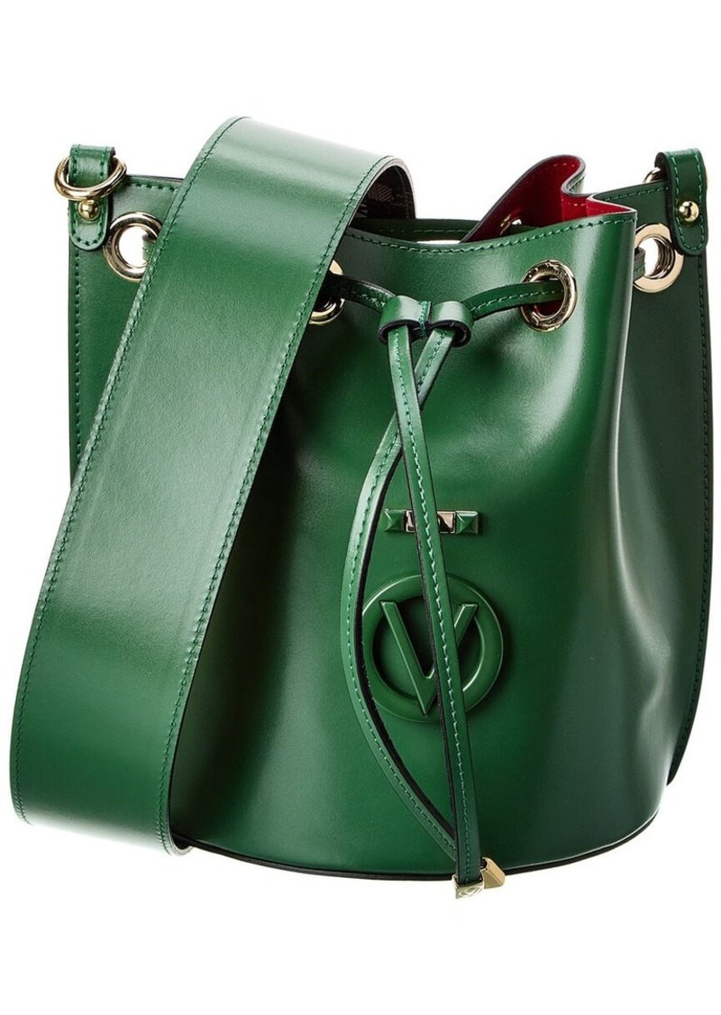 Valentino by Mario Valentino Adel Rope Guitar Leather Bucket Bag