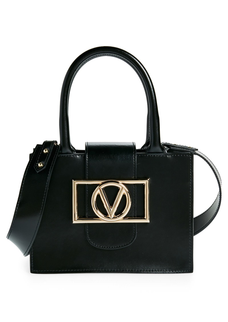 VALENTINO BY MARIO VALENTINO Aimee Super V Leather Satchel in Black at Nordstrom Rack