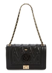 VALENTINO BY MARIO VALENTINO Alice Diamond Convertible Leather Shoulder Bag in Black at Nordstrom Rack