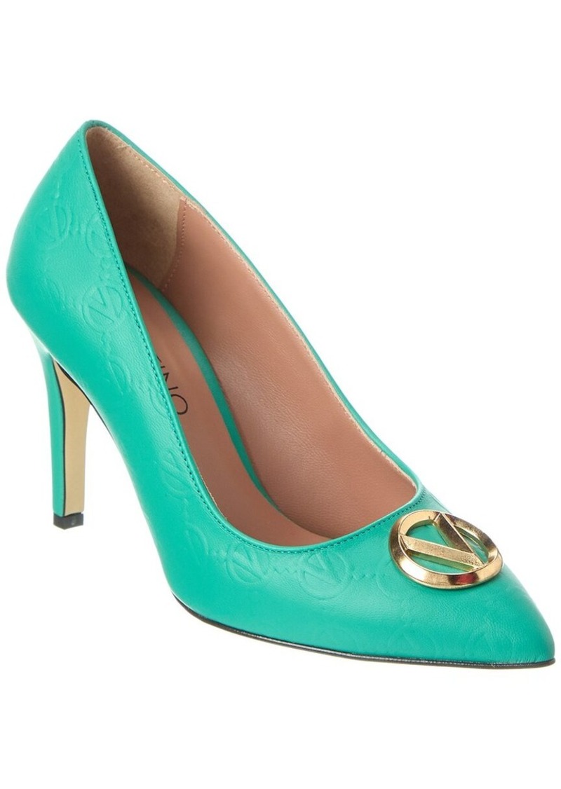 Valentino by Mario Valentino Clara Monogram Leather Pump