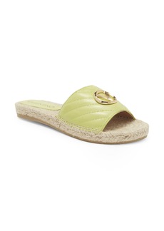 VALENTINO BY MARIO VALENTINO Clavel Espadrille Slide Sandal in Lime at Nordstrom Rack
