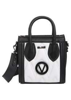 VALENTINO BY MARIO VALENTINO Eva Quilted Convertible Top-Handle Bag in Black White at Nordstrom Rack