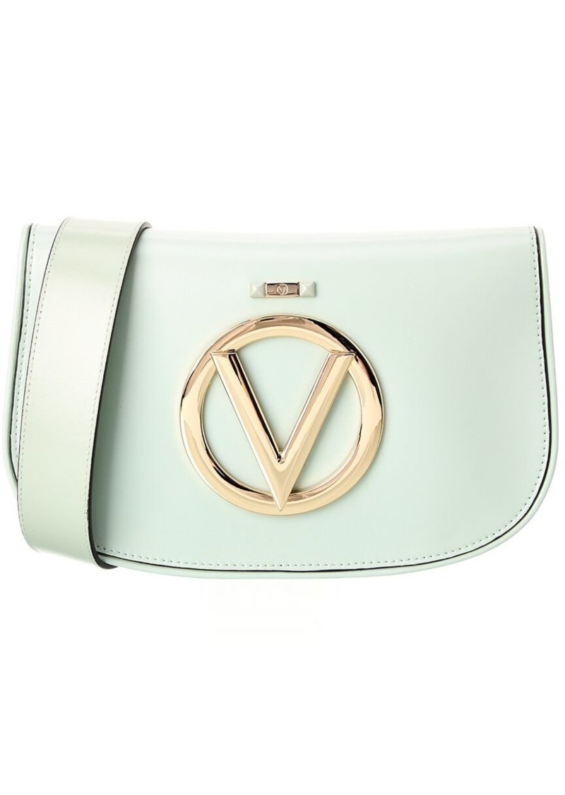 Valentino by Mario Valentino Prince Flower Leather Shoulder Bag on SALE