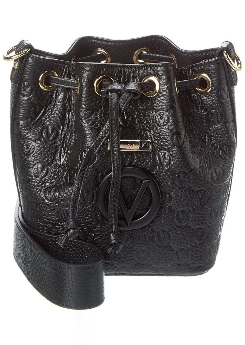 Valentino by Mario Valentino Jules Dollaro Monogram Leather Bucket Bag