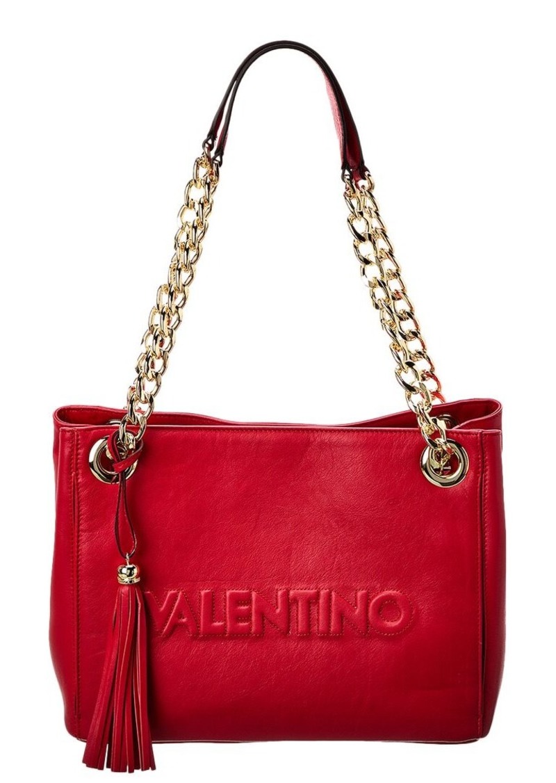 Valentino by Mario Valentino Luisa Embossed Leather Shoulder Bag