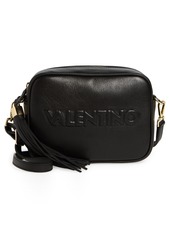 VALENTINO BY MARIO VALENTINO Mia Embossed Leather Crossbody Bag in Black at Nordstrom Rack