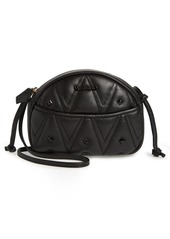 VALENTINO BY MARIO VALENTINO Moony Diamond Leather Crossbody Bag in Black at Nordstrom Rack