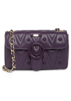 VALENTINO BY MARIO VALENTINO Poisson Diamond Quilted Leather Crossbody Bag in Mulberry at Nordstrom Rack