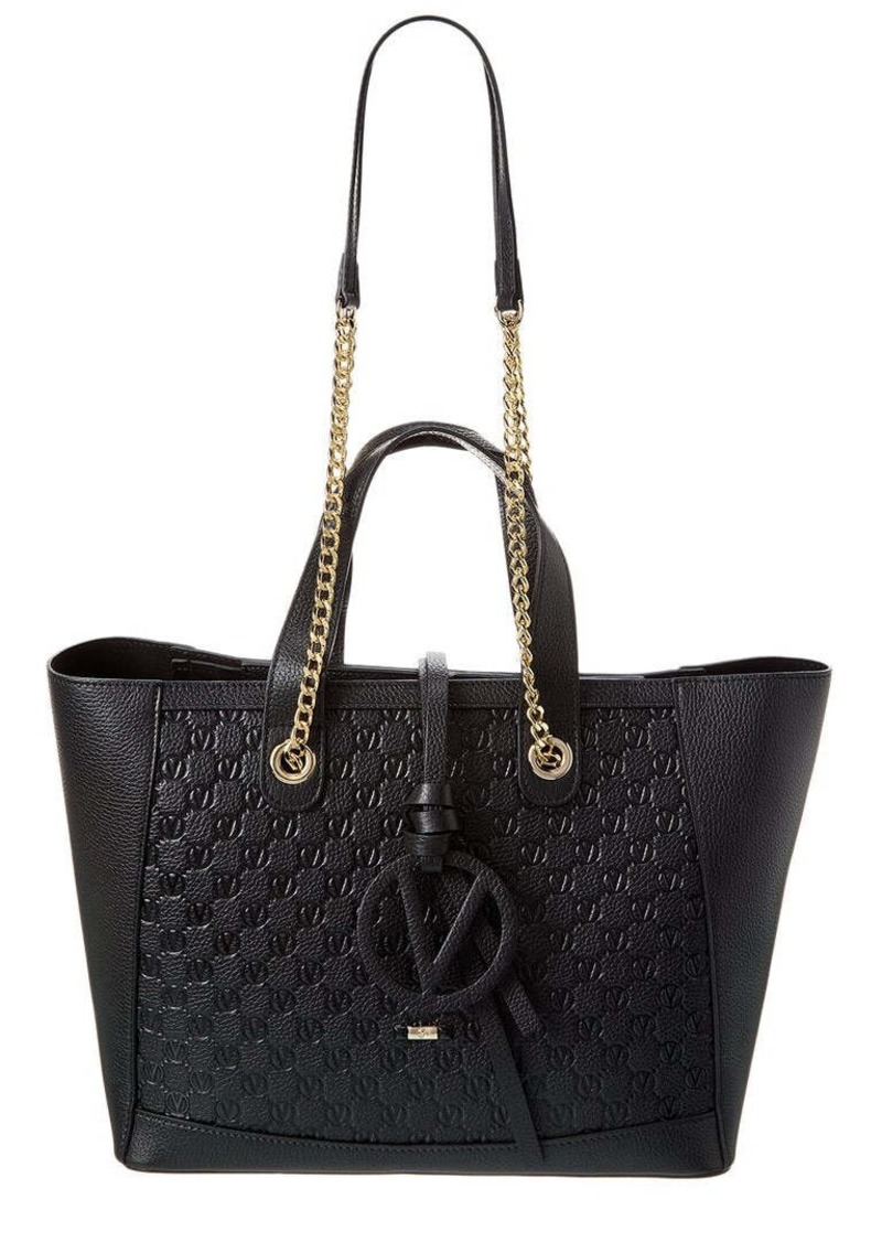 Valentino by Mario Valentino Sophie Medallion Leather Tote