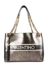 Valentino by Mario Valentino Verra Logo-Adorned Textured-Leather Tote