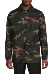 Valentino Caban Camouflage Shirt Jacket