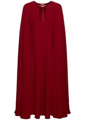 Valentino Cady Couture Cape Midi Dress