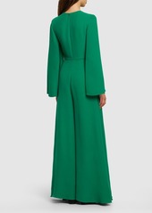 Valentino Cady Couture Long-sleeve Jumpsuit