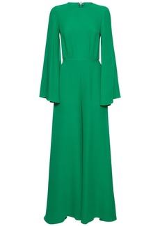 Valentino Cady Couture Long-sleeve Jumpsuit